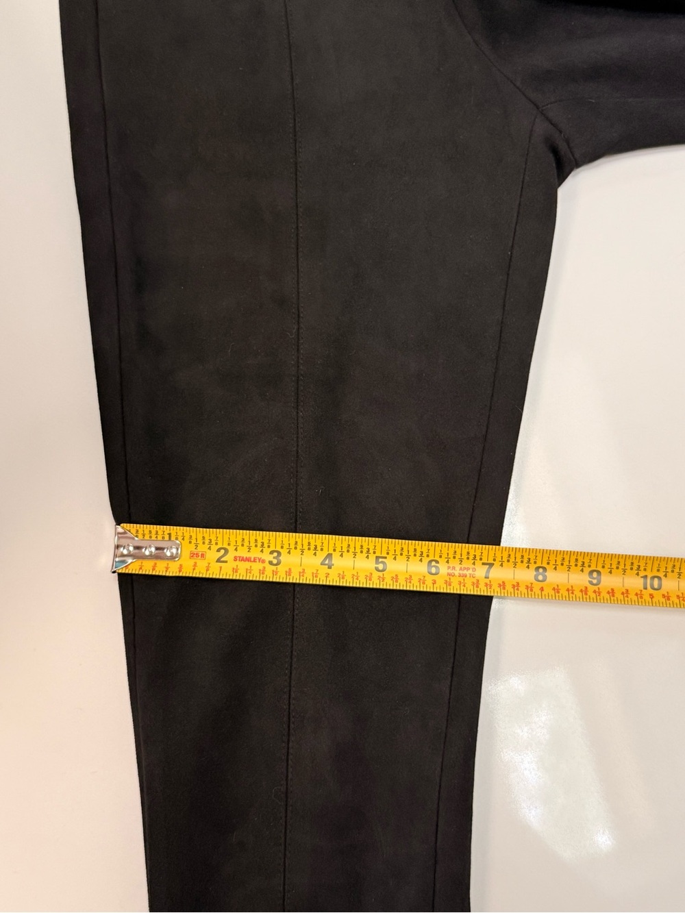 Zara Black High-Rise Skinny Sueded Ponte Pants, zippered ankle - Picture 12 of 14